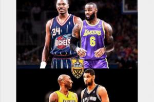 b体育官网-科比&amp;邓肯or詹姆斯&amp;奥拉朱旺⁉️美媒发问：都在巅峰期你选谁？